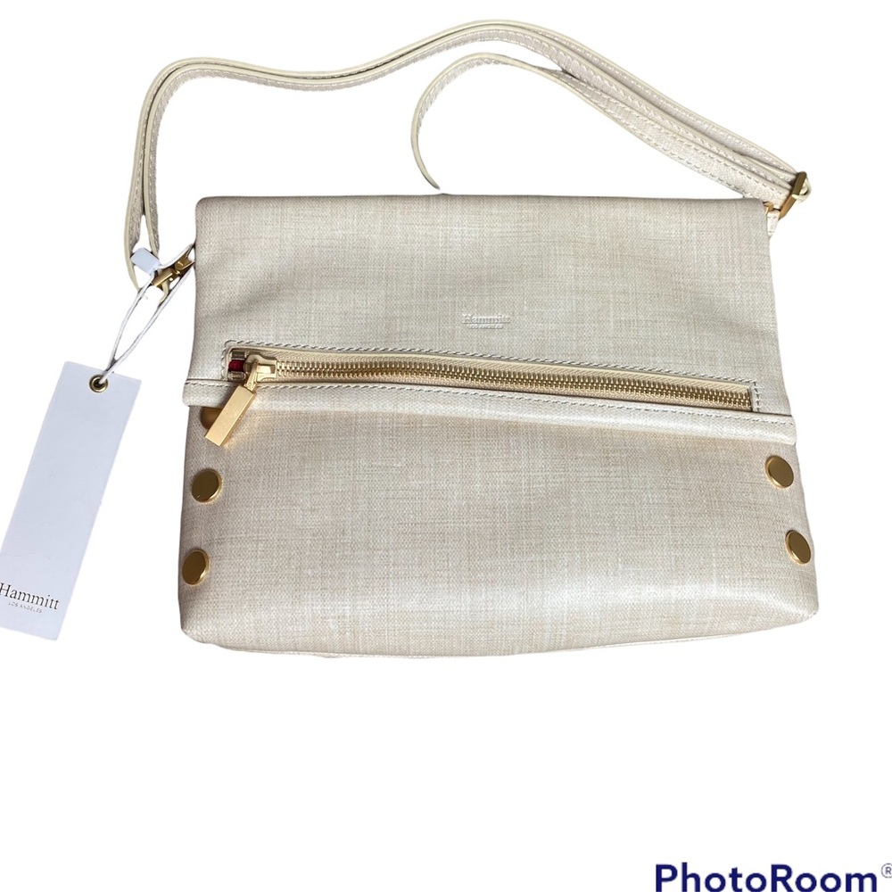 HAMMITT VIP MEDIUM LIMITED EDITION SEMOLINA CREAM CROSSBODY CLUTCH NWT